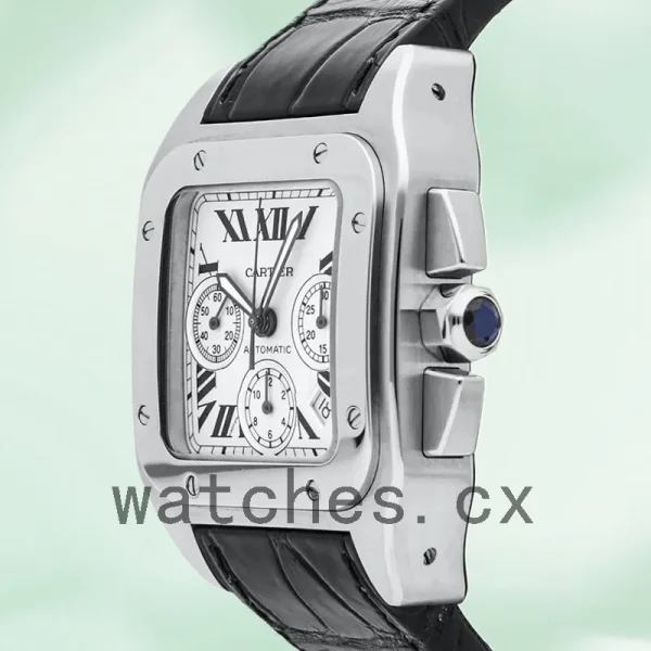 Cartier Santos W20090X8 Men's 42mm Automatic White Dial - Image 3