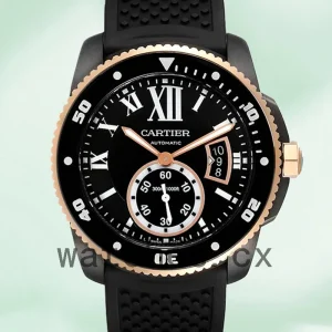Cartier Calibre 42mm Men's W2CA0004 Black Dial Black-tone