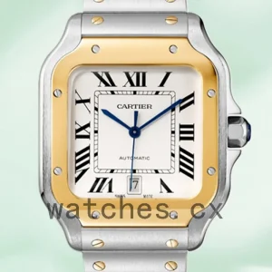 Cartier Santos 39mm W2SA0009 Men's Automatic White Dial