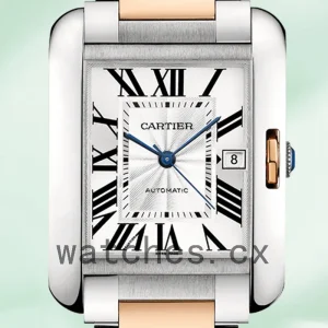 Cartier Tank Anglaise Men's W5310006 36mm Silver-tone Quartz