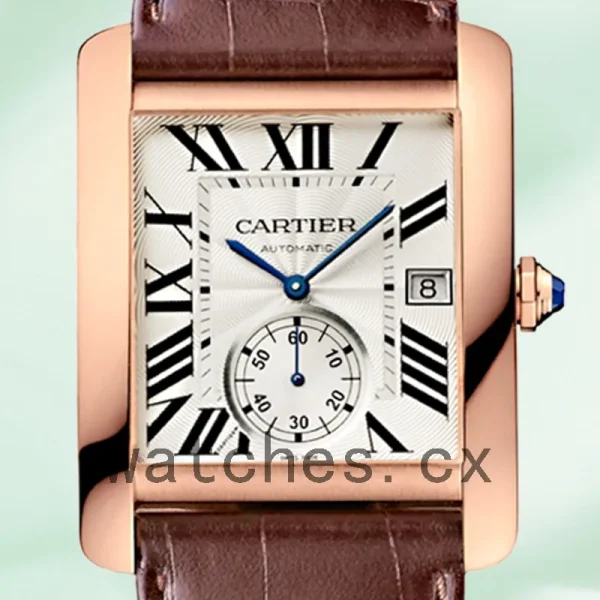 Cartier Tank MC Men's W5330001 36mm Rose Gold-tone