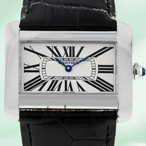 Cartier Tank Divan Men's W6300655 40mm Silver-tone Quartz