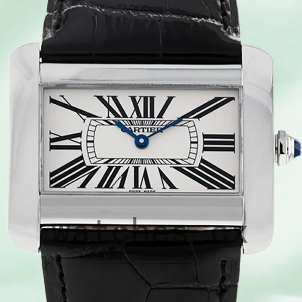 Cartier Tank Divan Men's W6300655 40mm Silver-tone Quartz