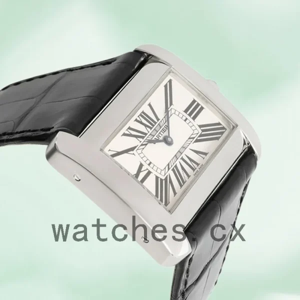 Cartier Tank Divan Men's W6300655 40mm Silver-tone Quartz - Image 4