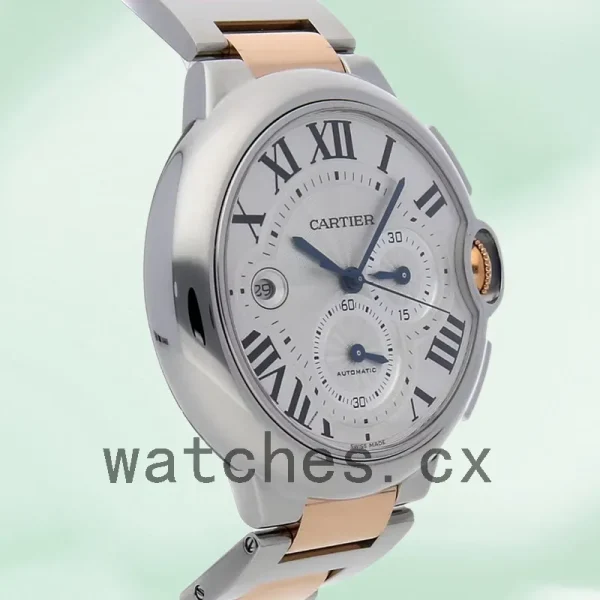 Cartier Ballon Bleu Men's W6920075 47mm Bracelet Silver Dial - Image 3