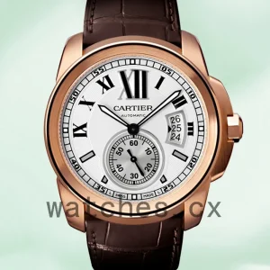 Cartier Calibre Men's W7100009 42mm Leather Strap