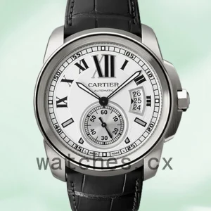 Cartier Calibre W7100013 Men's 42mm Automatic White Dial