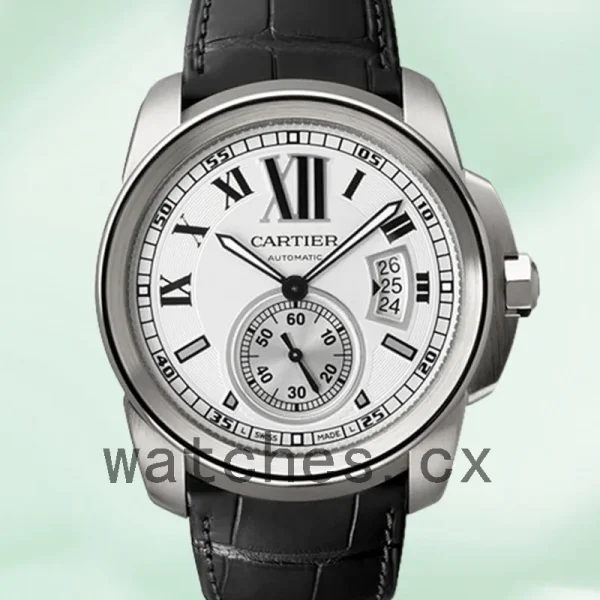 Cartier Calibre W7100013 Men's 42mm Automatic White Dial