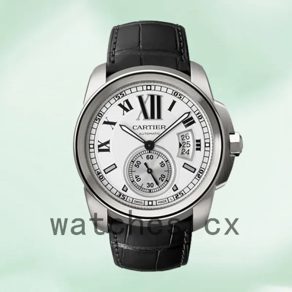 Cartier Calibre W7100013 Men's 42mm Automatic White Dial - Image 2