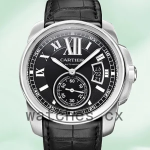 Cartier Calibre W7100041 42mm Men's Automatic Silver-tone