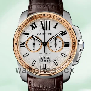 Cartier Calibre Men's 42mm W7100043 Quartz Silver-tone