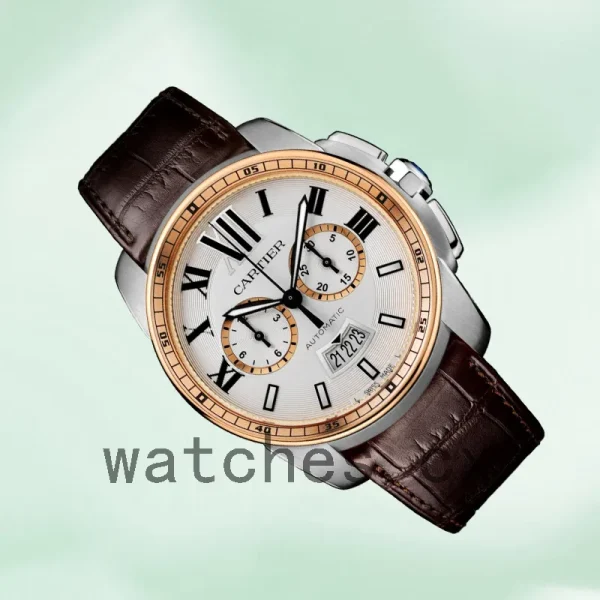 Cartier Calibre Men's 42mm W7100043 Quartz Silver-tone - Image 3