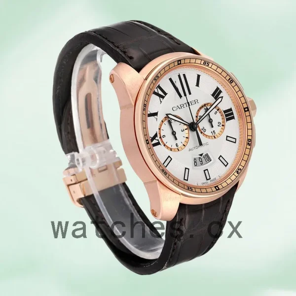Cartier Calibre 42mm W7100044 Men's Quartz Rose Gold-tone - Image 4