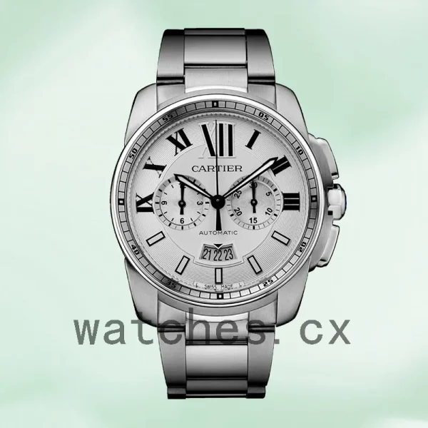Cartier Calibre 42mm W7100045 Men's Bracelet Quartz - Image 2