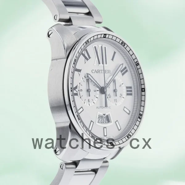 Cartier Calibre 42mm W7100045 Men's Bracelet Quartz - Image 4