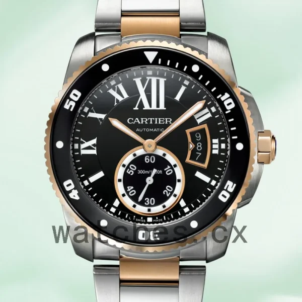 Cartier Calibre 42mm Men's W7100054 Black Dial