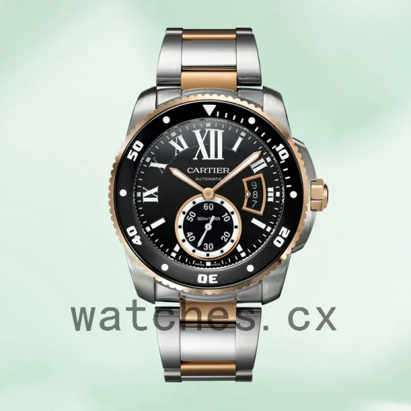 Cartier Calibre 42mm Men's W7100054 Black Dial - Image 2