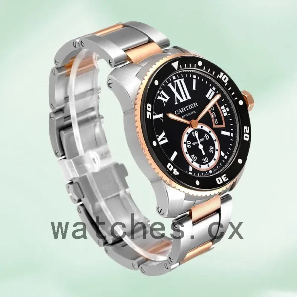 Cartier Calibre 42mm Men's W7100054 Black Dial - Image 4