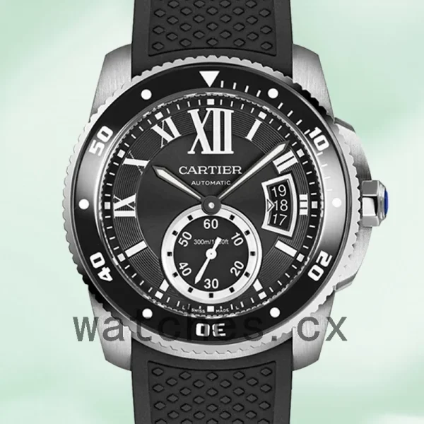 Cartier Calibre W7100056 42mm Men's Silver-tone