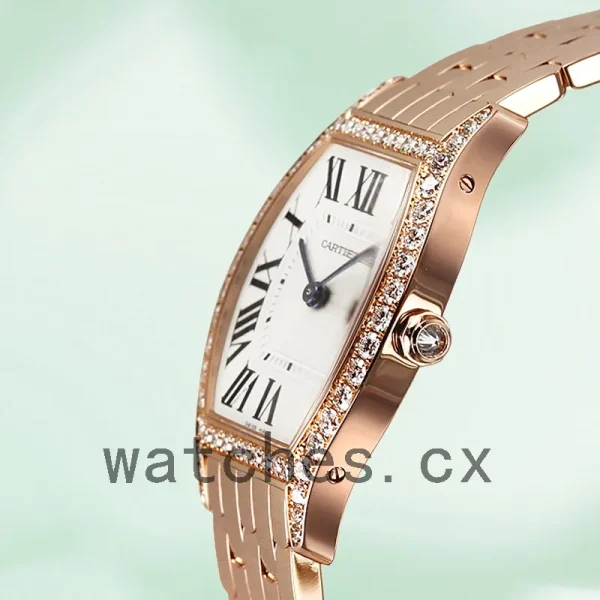 Cartier Tortue WA501012 30mm Ladies Quartz Rose Gold-tone - Image 4