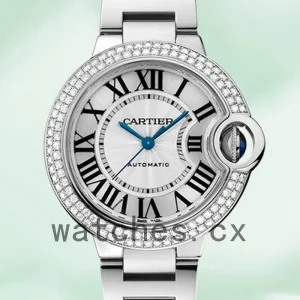 Cartier Ballon Bleu Ladies WE902065 33mm/36mm Automatic Silver White Dial