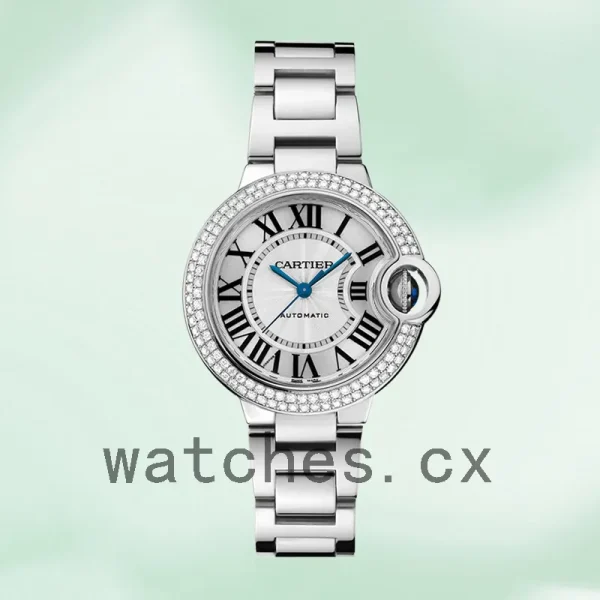 Cartier Ballon Bleu Ladies WE902065 33mm/36mm Automatic Silver White Dial - Image 2