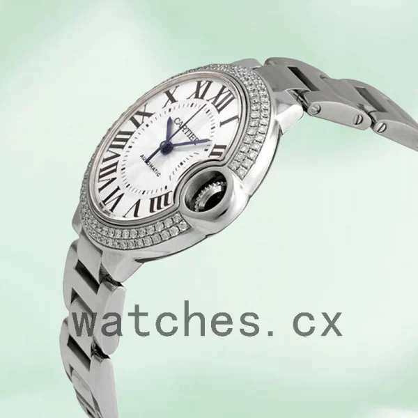 Cartier Ballon Bleu Ladies WE902065 33mm/36mm Automatic Silver White Dial - Image 4