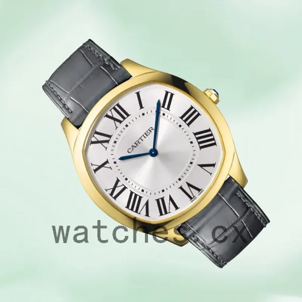 Cartier Drive Men's 41mm WGNM0011 Quartz Leather Strap - Image 3
