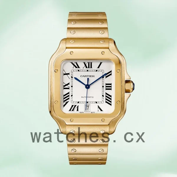 Cartier Santos WGSA0029 Men's 39mm Bracelet White Dial - Image 2
