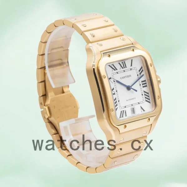 Cartier Santos WGSA0029 Men's 39mm Bracelet White Dial - Image 3