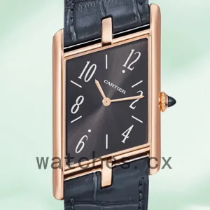Cartier Tank Asymetrique Men's 26mm WGTA0043 Black Dial