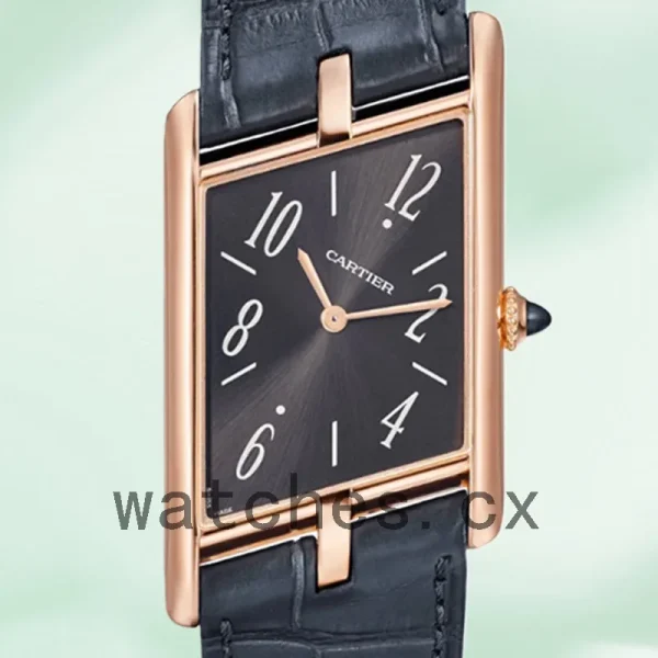 Cartier Tank Asymetrique Men's 26mm WGTA0043 Black Dial