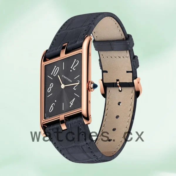 Cartier Tank Asymetrique Men's 26mm WGTA0043 Black Dial - Image 3