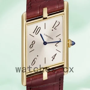 Cartier Tank Asymetrique 26mm WGTA0044 Men's Gold-tone White Dial