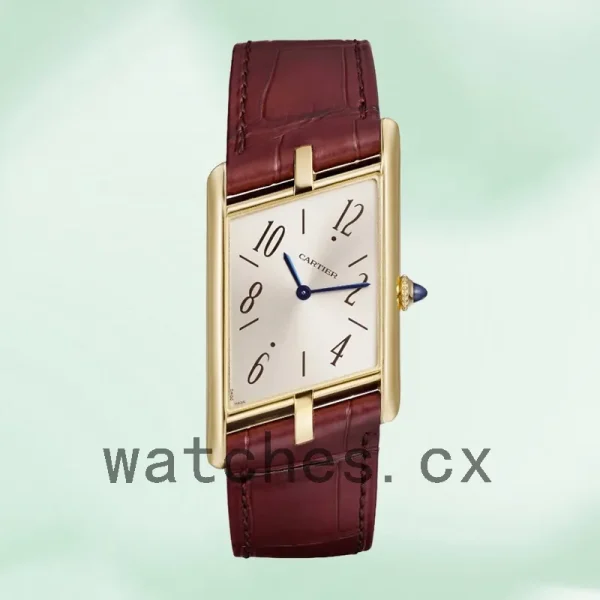 Cartier Tank Asymetrique 26mm WGTA0044 Men's Gold-tone White Dial - Image 2
