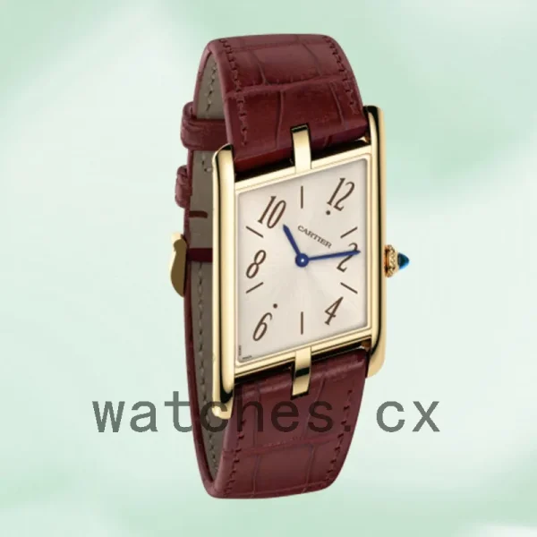 Cartier Tank Asymetrique 26mm WGTA0044 Men's Gold-tone White Dial - Image 4