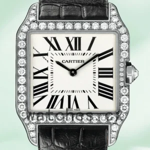 Cartier Santos Ladies 33mm WH100251 Silver-tone Quartz