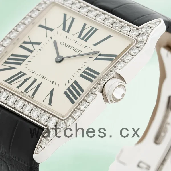 Cartier Santos Ladies 33mm WH100251 Silver-tone Quartz - Image 3
