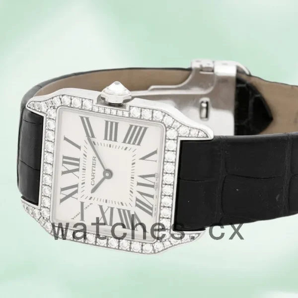 Cartier Santos Ladies 33mm WH100251 Silver-tone Quartz - Image 4