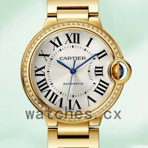 Cartier Ballon Bleu 36mm WJBB0043 Ladies Silver Dial Gold-tone