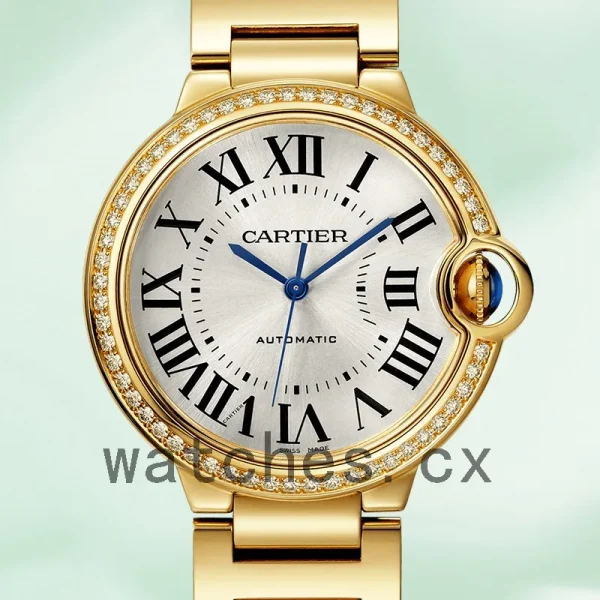 Cartier Ballon Bleu 36mm WJBB0043 Ladies Silver Dial Gold-tone