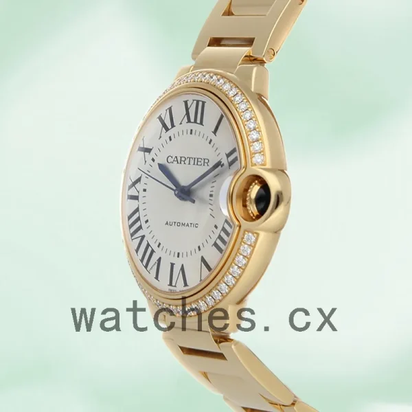 Cartier Ballon Bleu 36mm WJBB0043 Ladies Silver Dial Gold-tone - Image 3