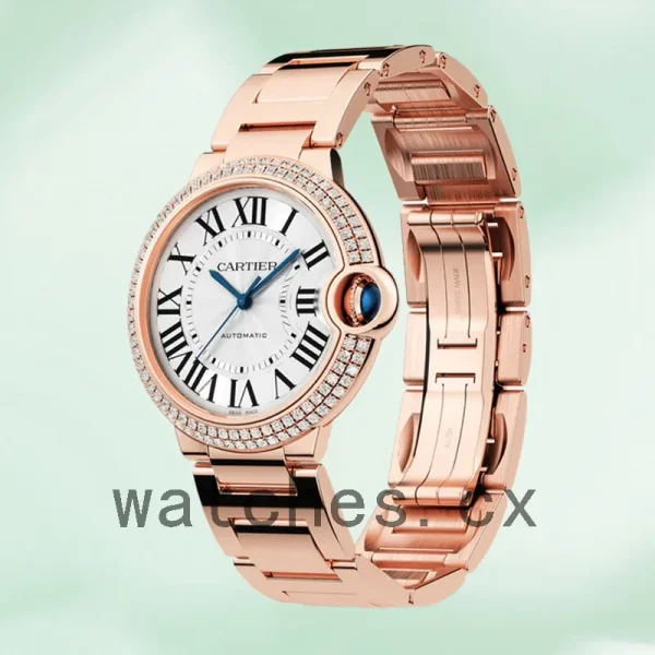 Cartier Ballon Bleu WJBB0067 Ladies 36mm Bracelet Rose Gold-tone - Image 4