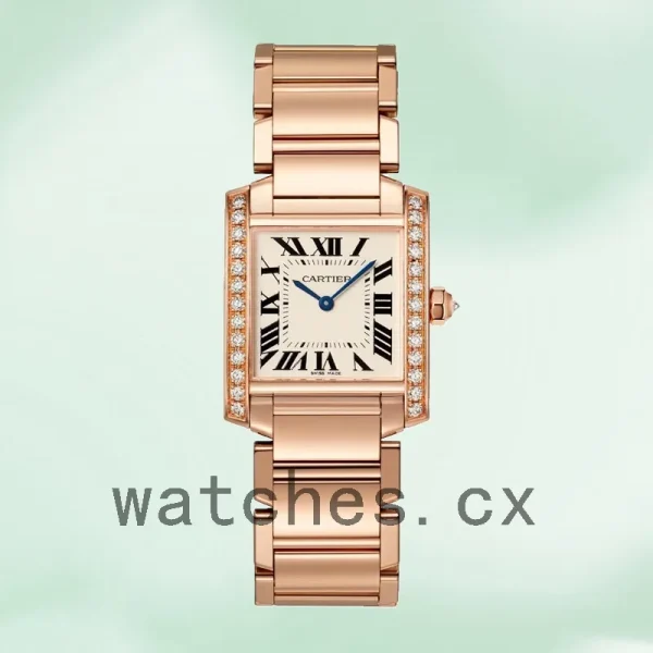 Cartier Tank Francaise 25mm/34mm WJTA0023 Ladies White Dial - Image 2