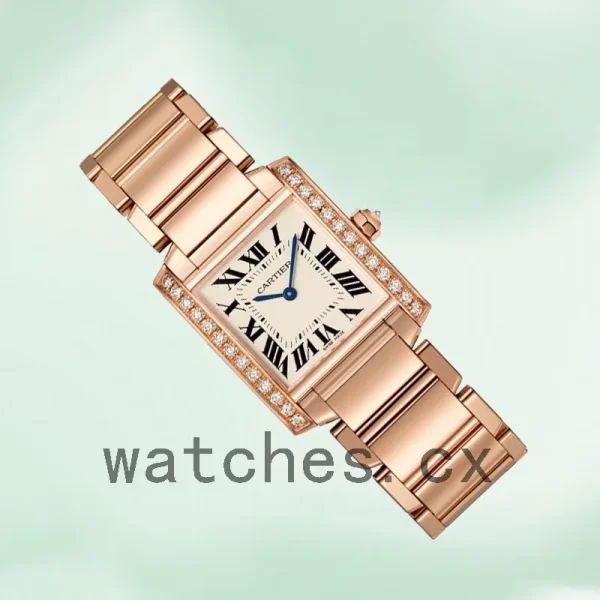 Cartier Tank Francaise 25mm/34mm WJTA0023 Ladies White Dial - Image 3