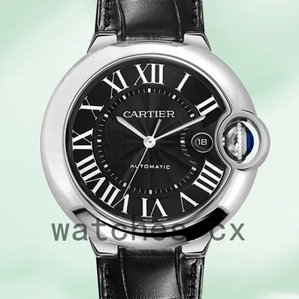 Cartier Ballon Bleu Men's WSBB0003 36mm/42mm Black Dial Automatic