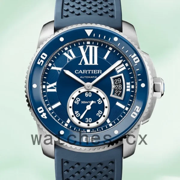 Cartier Calibre WSCA0011 Men's 42mm Blue Dial