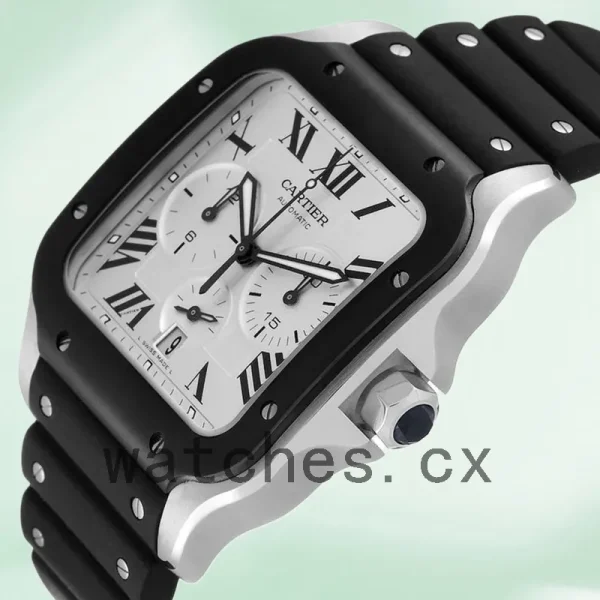 Cartier Santos 43mm WSSA0017 Men's Silver Dial - Image 3