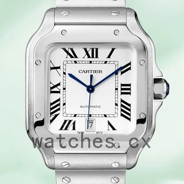 Cartier Santos WSSA0018 Men's 39mm White Dial