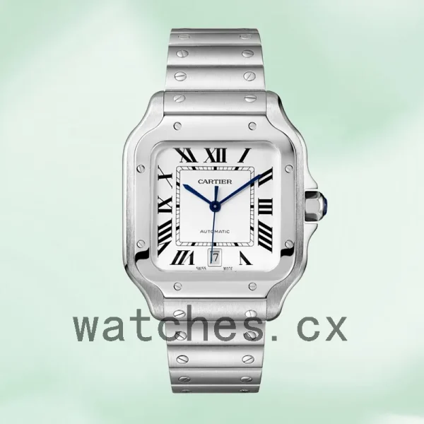 Cartier Santos WSSA0018 Men's 39mm White Dial - Image 2